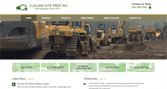 Desktop Screenshot of clelandsiteprep.com