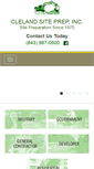 Mobile Screenshot of clelandsiteprep.com